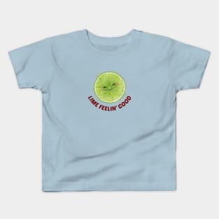 Lime Feelin' Good - Cute Lime Pun Kids T-Shirt